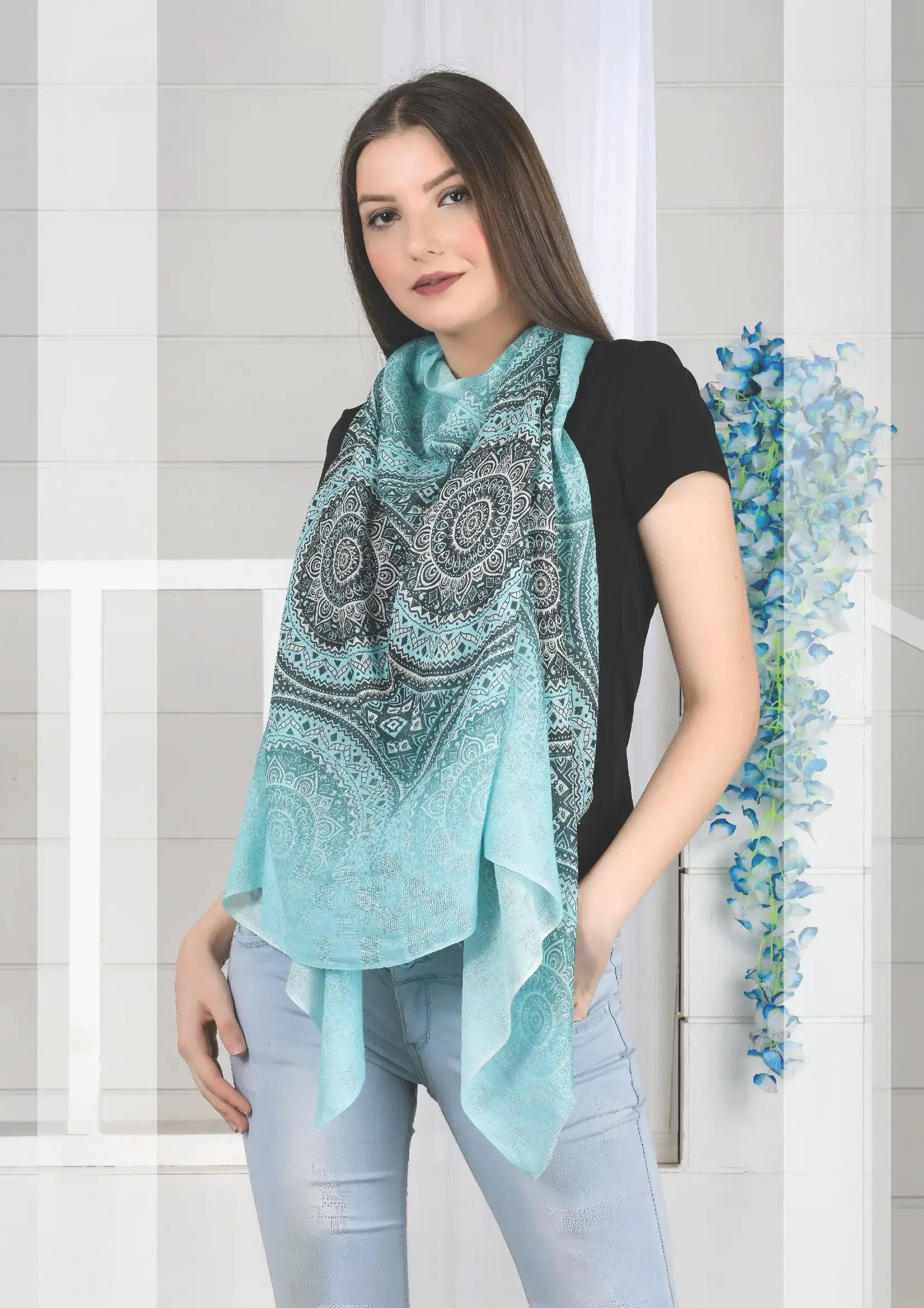 Cotton Modal Linen Check