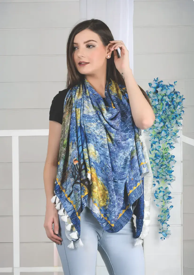 100% Viscose (Single Side Print)